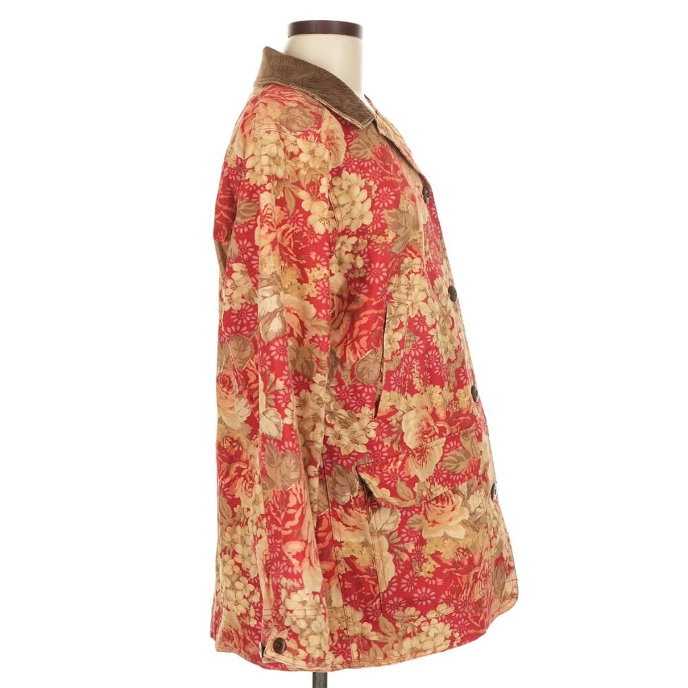 L.L. Bean Floral Corduroy Barn Jacket - Picture 5 of 6
